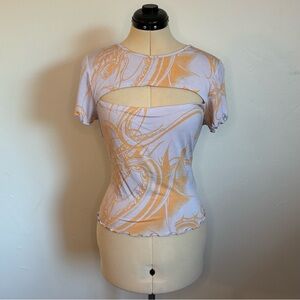 NWT Miaou UO Exclusive Lace-Back Tee, Urban Outfitters Dragon Cutout Top XL